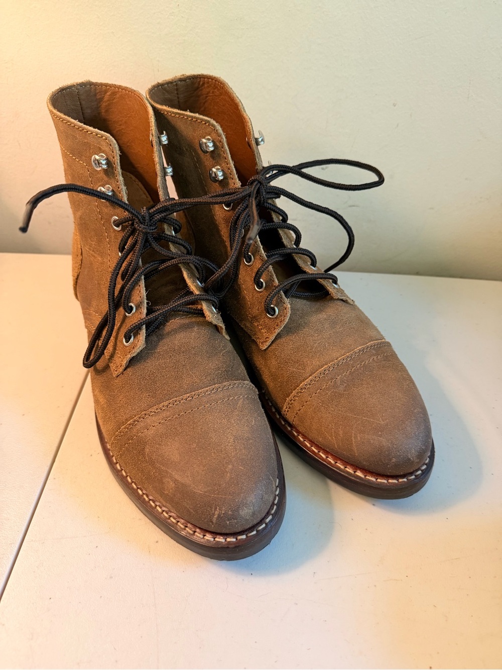 Thursday Boot Company Tan Suede Chukka Lace-Up Boots